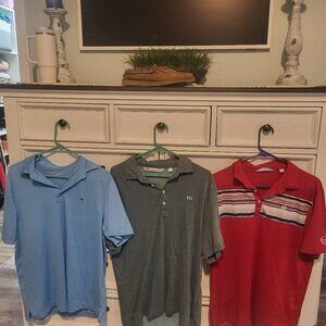 Travis mathews and vineyard vines golf polo lot